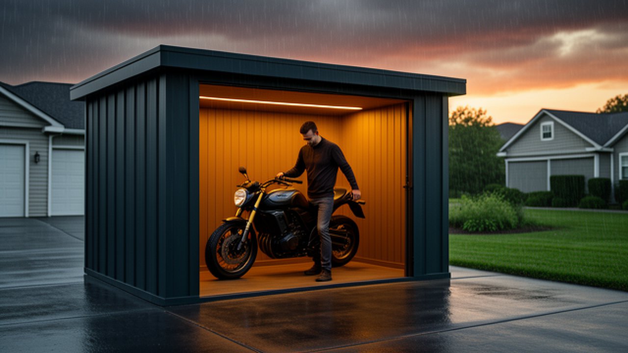 Abri moto : protéger sa bécane sans garage, c'est tout à fait possible