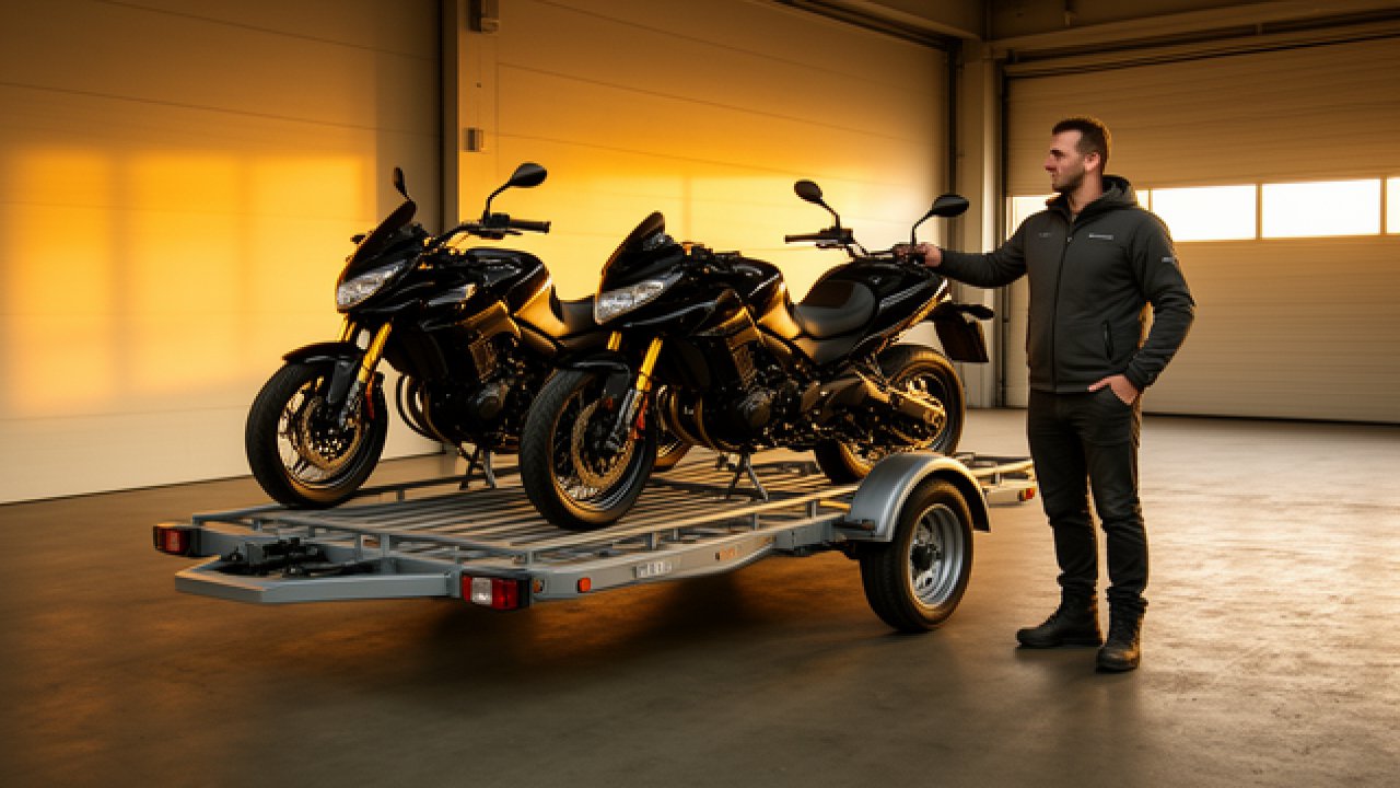 Remorque moto : guide pratique pour choisir et utiliser une remorque porte-moto sans prise de tête